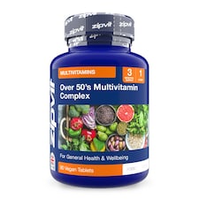 Zipvit Over 50s Multivitamin – Immune, Bone & Energy Support, 90 Vegan Tablets, 3-Month Supply