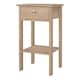 image 3 of Madrid Bedside Table with 1 Drawers in Jackson Hickory Oak