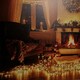 image 6 of 40 x 60cm Fibre Optic Wall Canvas with Christmas Tree Scene and Multicoloured LEDs