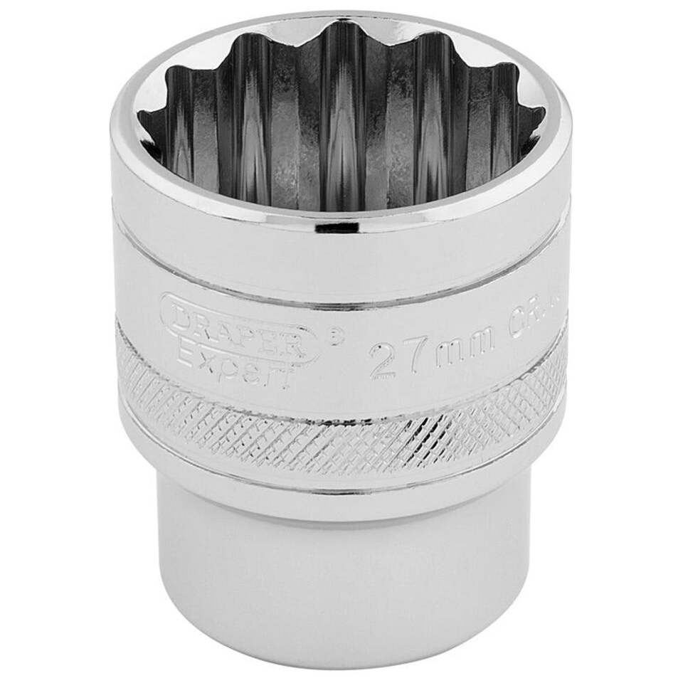 27Mm 12Pt Socket 1/2Dr Pckd - 33442