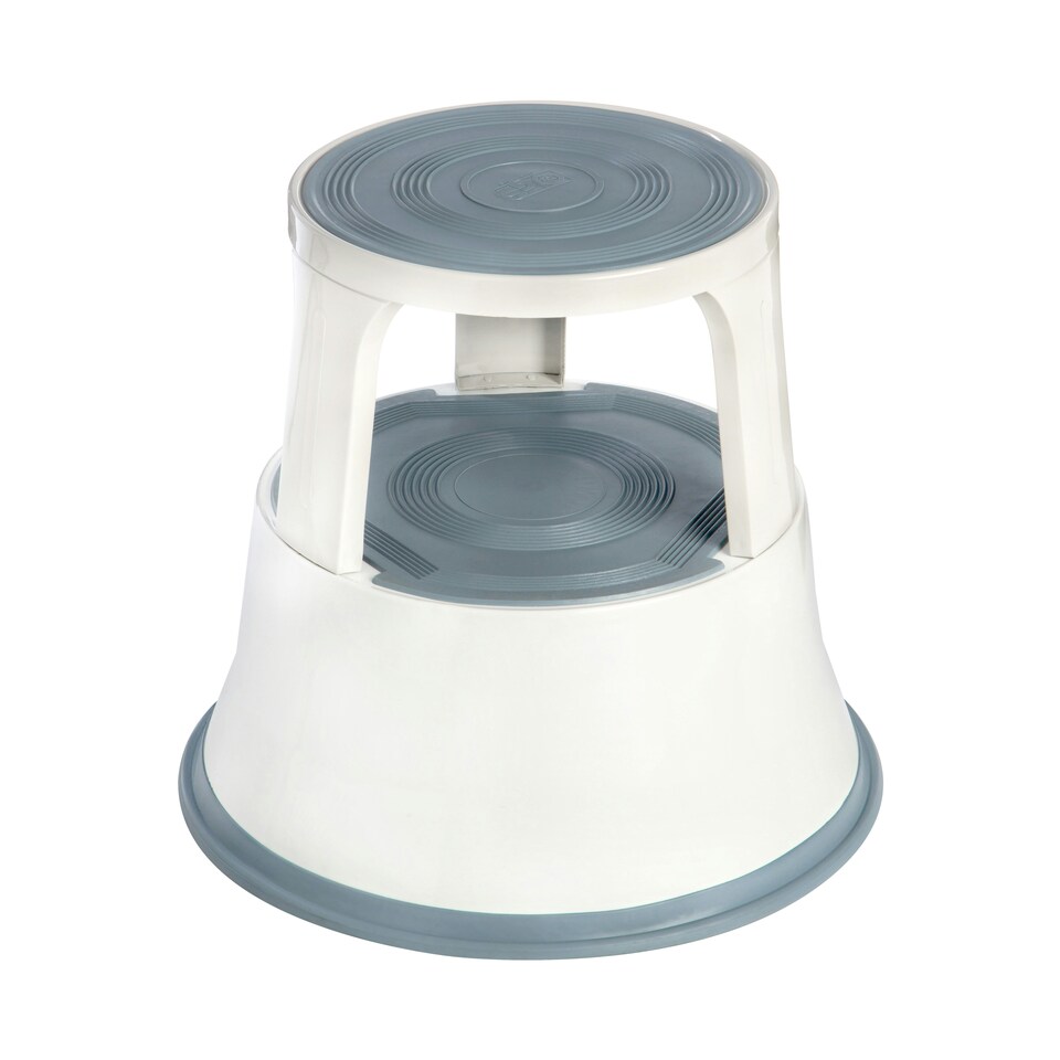 image 1 of Essentials by Premier 2 Tier White Step Stool