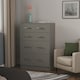 image 2 of Hampshire 4 Drawer Deep Chest of Drawers in Dusk Grey (Ready Assembled) | Grey | Dusk Grey