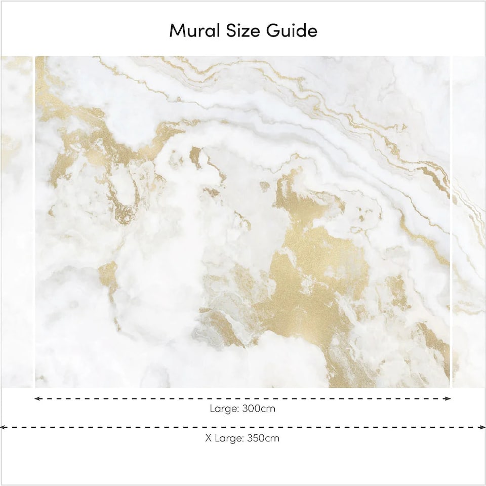 image 1 of Golden Agate Marble Full Wall Mural in Natural with Gold Effect | Cream | Natural With Gold Effect | Large (300cm x 240cm), Extra Large (350cm x 240cm)