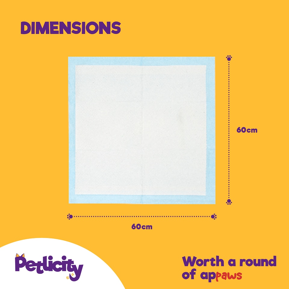 image 1 of Puppy Dog Kitten Toilet Training Pads Pack of 50 Medium