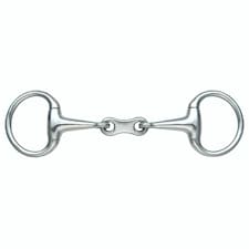 Shires French Link Horse Eggbutt Snaffle Bit - Silver - 5.5in (UTER682)