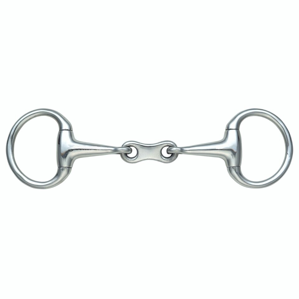 Shires French Link Horse Eggbutt Snaffle Bit - Silver - 5.5in (UTER682)