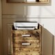 image 8 of HOMCOM Mobile Filing Cabinet, Lockable File Cabinet with 2 keys Rustic Brown | Brown | Rustic Brown