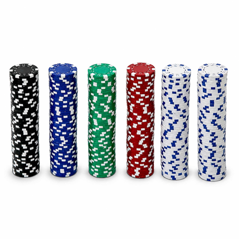 image 1 of Poker Set - 500 Piece Complete With Casino Style Case