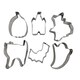 image 2 of Pack Of 6 Metal Halloween Cookie & Biscuit Cutters