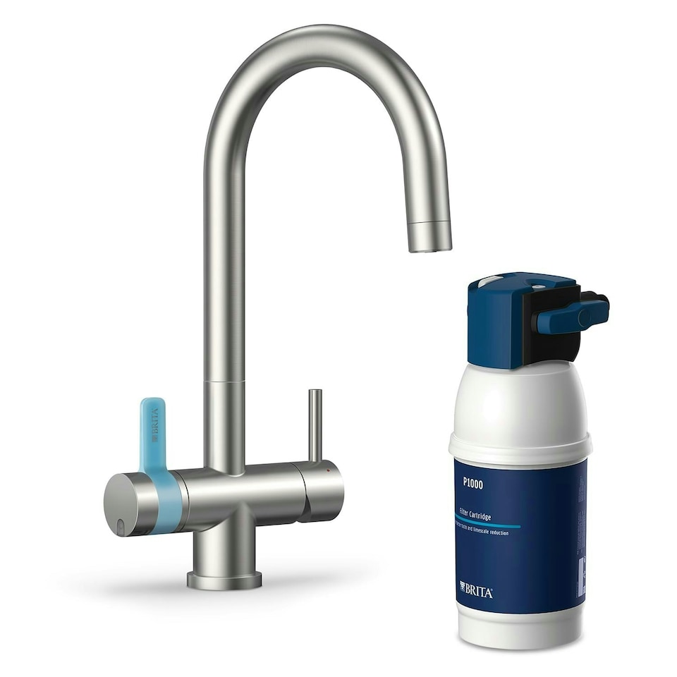 image 1 of BRITA mypure P1 Water Filter Kitchen Tap - Round - Includes 1x BRITA P1000 Cartridge
