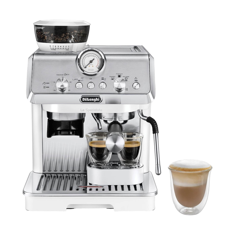 image 1 of Delonghi La Specialista Arte Bean to Cup Manual Coffee Machine, White