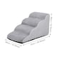 image 3 of Living and Home Non-Slip Pet Steps with Removable Washable Cover for Cats & Dogs | Grey | Grey | 1