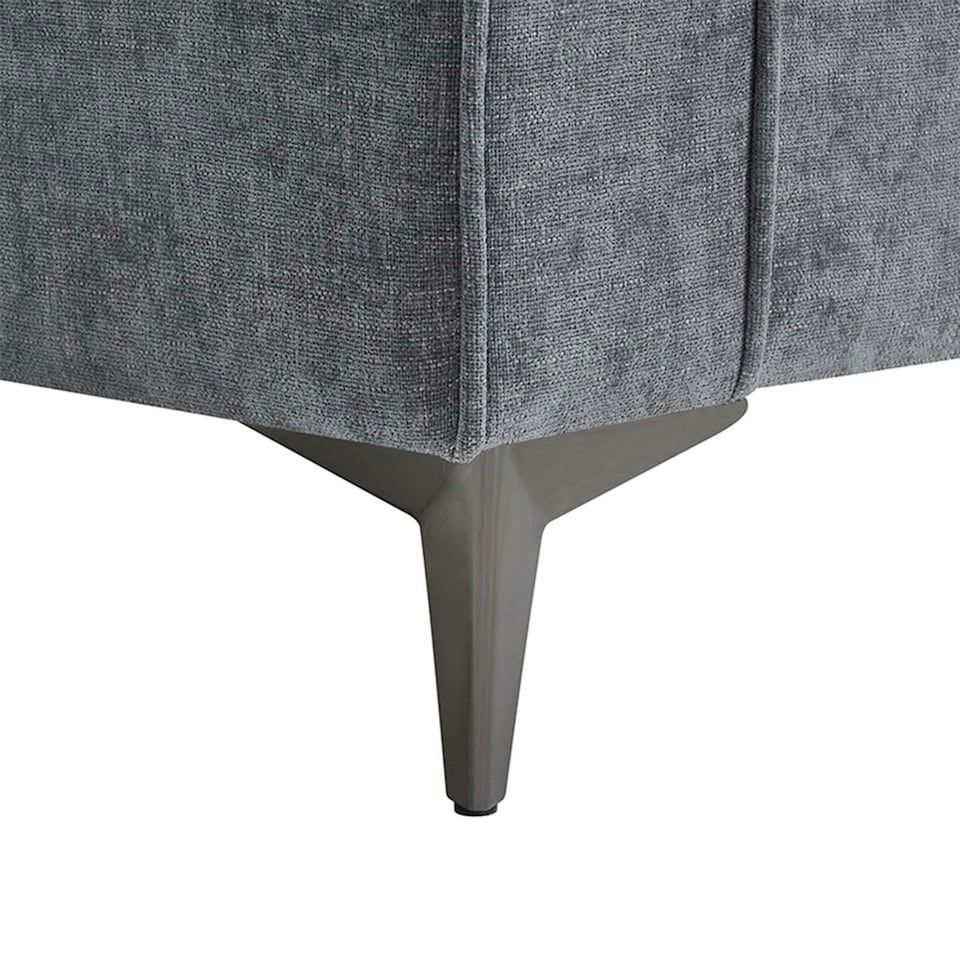 image 1 of Roma 4 Seater Fabric Corner Sofa Grey | Charcoal