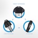 image 7 of Get Fit Moon Camping Chair - Portable Outdoor Premium Folding Chair With Magazine Pocket, Cup Holder & Carry Bag - Capacity 130Kg - 2 Pack | Black | 2
