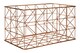 image 3 of Functional Copper Finish Zigzag Wire Basket, Stylish Wireframe Basket For Kitchen, High Quality Basket | Gold