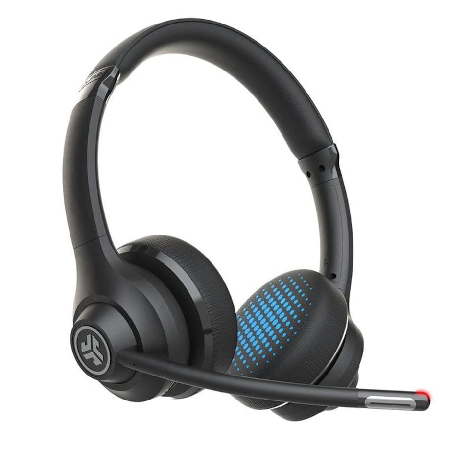 JLab Audio GO Work Black Wireless Bluetooth 3.5mm Connector Headset for PC Mac and Mobile Black