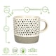image 2 of Nicola Spring Ceramic Dipped Dots Coffee Mugs - 385ml - 4 Colours Multi