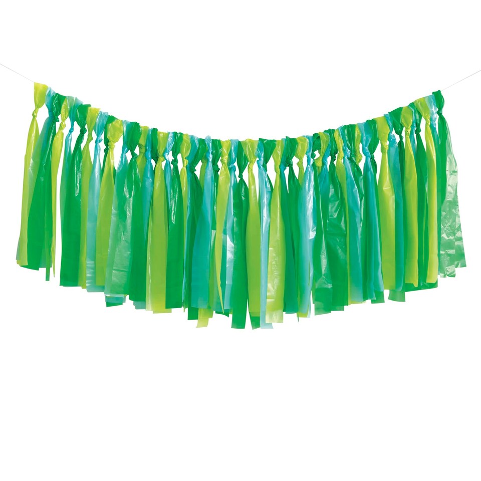 BLU/GREEN FRNG PLASTIC BCKDRP KT - UNIQUE