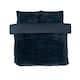 image 3 of Chunky Ribbed Fur Polyester Duvet Cover Set with Pillowcase White | King