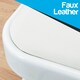 image 3 of TekBox White Folding Faux Leather Chairs - Set of 4