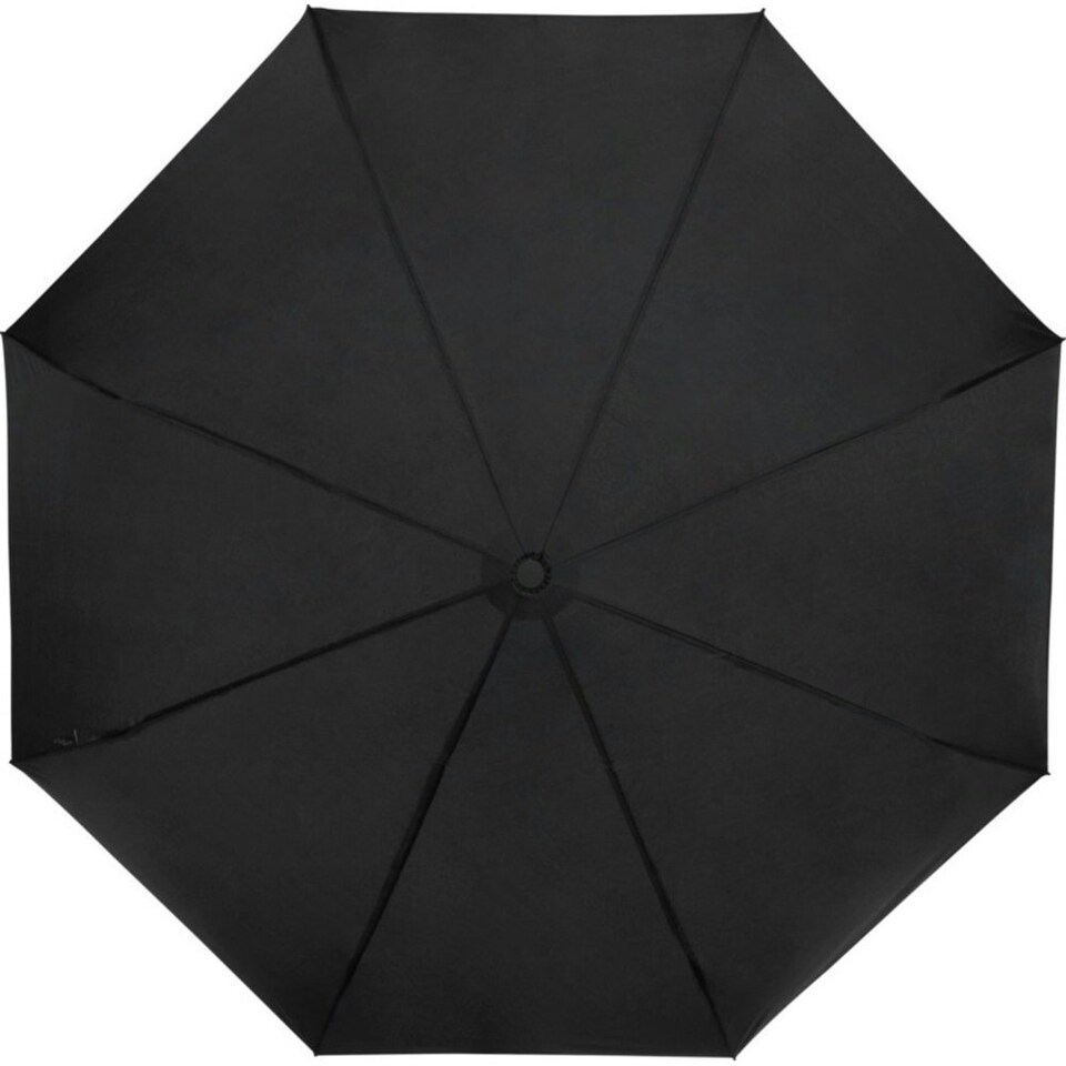 image 1 of Avenue Birgit Recycled Folding Umbrella - Solid Black - One Size
