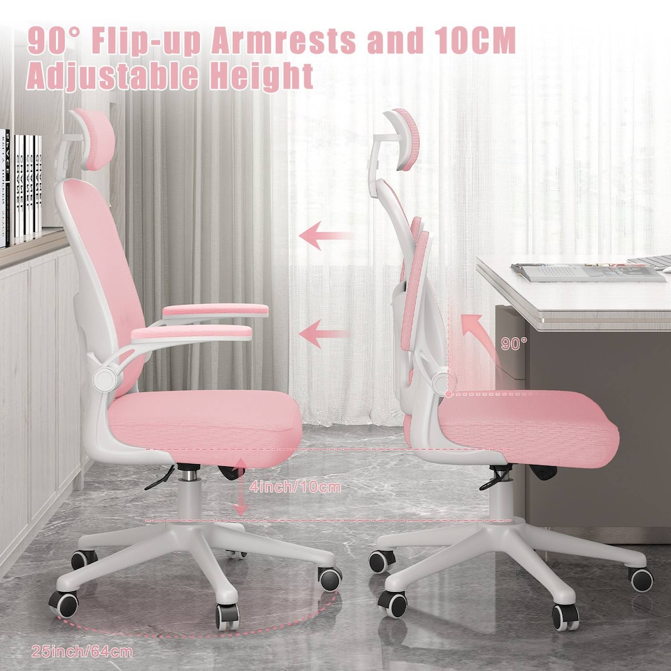 image 1 of Rattantree Ergonomic Office Chair With Headrest & Lumbar Support