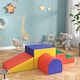 image 9 of HOMCOM 4-Piece Soft Play Set, Baby Foam Block, For Ages 1-3 Years, Red