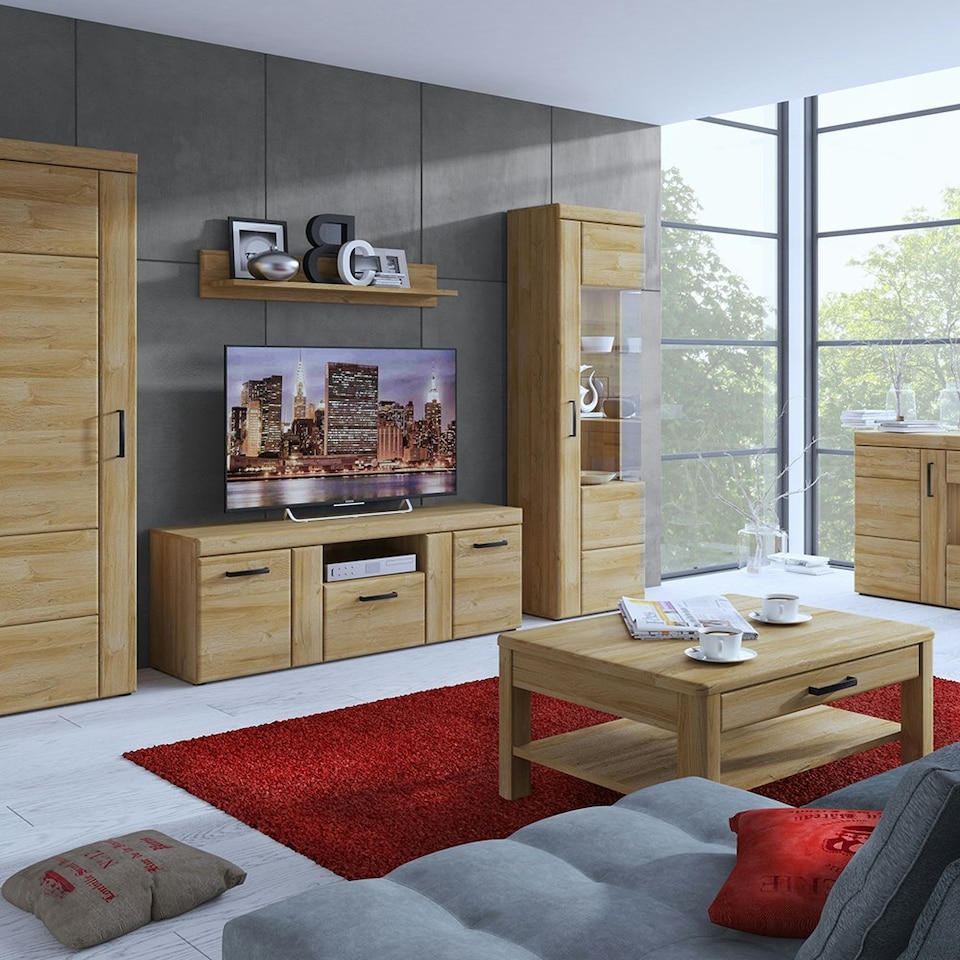 image 1 of Cortina Wall Shelf 117cm in Grandson Oak