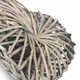image 3 of Small Wicker Heart Wreath Grey Wash Finish | Brown | Natural