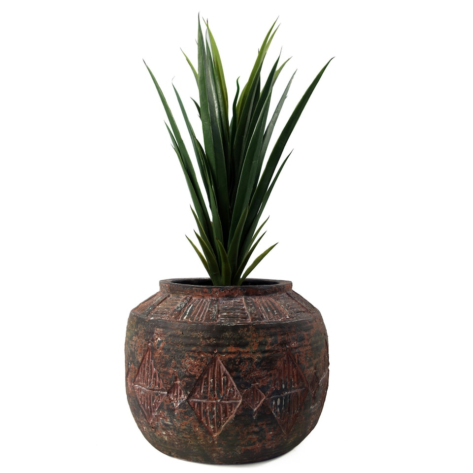 image 1 of 27cm x 36cm Aztec Diamond Large Planter