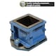 image 2 of Pegdev Concrete Test Cube Mould 100mm – 4-Part Slump Strength Test with Gloves