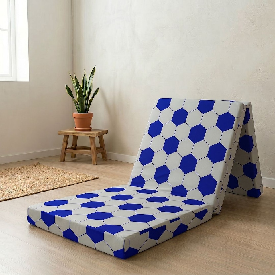 image 1 of Kids Futon Mattress 190 x 63cm | Foldable Floor Bed for Sleepovers