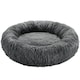 image 1 of Dog Bed Maja - round with long plush, thick padding with raised edge, washable and non-slip | Grey | grey | L | 1