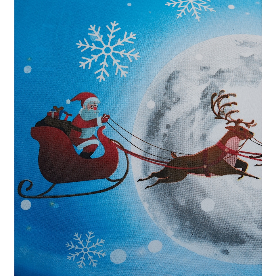 image 1 of Bedlam Santa Glow In The Dark Duvet Cover Set Multi