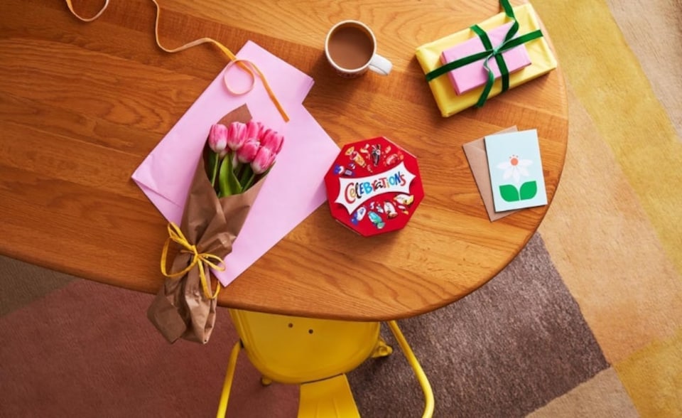 image 1 of Celebrations Centrepiece 385g Chocolate Gift with Thank You sleeve