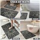image 5 of VELVETIO Glitter Bath Mat Set Non Slip Water Absorbent Toilet Rugs Grey