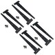 image 1 of 16in / 400mm Heavy Duty T Tee Hinges For Shed + Garden Gates Black Finish 8pc