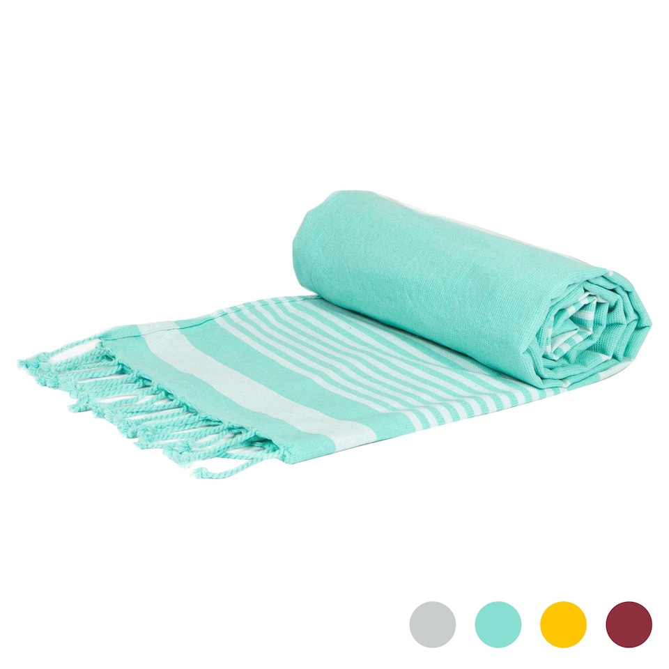image 1 of Nicola Spring Deluxe Turkish Cotton Bath Towel - 162 x 90cm - Aqua | Blue | Aqua