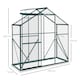 image 7 of Outsunny 6 x 2.5ft Polycarbonate Greenhouse Aluminium Green House, Green | Green