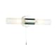 image 1 of Modern Chrome IP44 Rated Bathroom Wall Light Fitting with Tubular Glass Shades | Chrome