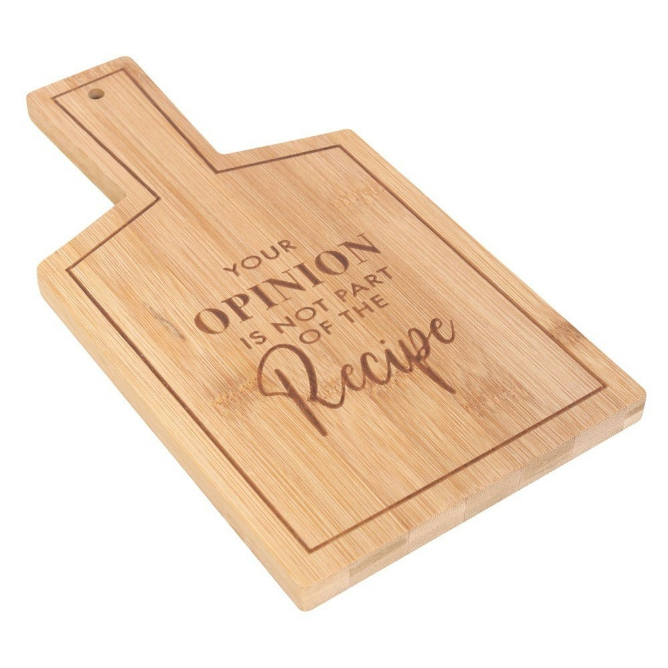 image 1 of Something Different Not Part of the Recipe Bamboo Chopping Board - Natural - One Size