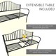 image 3 of Outsunny Outdoor Metal Frame 2 Seater Bench Patio Park Garden Seating Chair