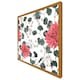 image 4 of Red flowers, green leaves (Picutre Frame) Brown | M