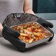 image 2 of Zeal Steam Stop™ Waterproof Silicone Double Oven Glove Black | Black