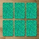image 3 of Green Leaves Pattern (Placemat & Coaster Set)