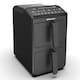 image 4 of EMtronics 10L Stack Dual Air Fryer - Black