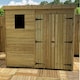 image 4 of 10 x 8 Garden Shed  Pressure Treated T&G PENT Wooden Garden Shed - 1 Window + Double Doors (10' x 8' / 10ft x 8ft) (10x8)