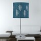image 6 of First Choice Lighting Set of 2 Chrome Touch Operated Table Lamps with Teal Fern Shades Chrome | Green
