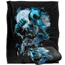 Batman Action Pose Blanket - Multicoloured - One Size