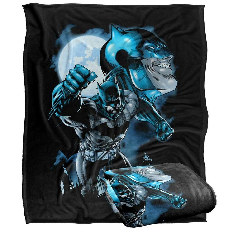 image 1 of Batman Action Pose Blanket - Multicoloured - One Size